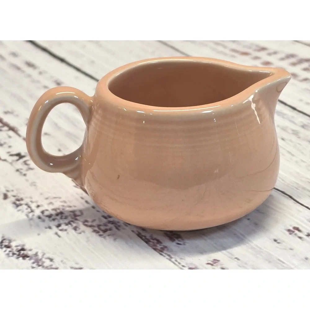 Fiesta Creamer 8oz Apricot Good Vintage Art Deco Pottery Retired Home Laughlin